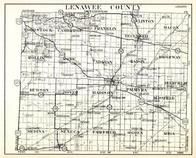 Lenawee County, Woodstock, Cambridge, Franklin, Clinton, Macon, Rollin, Rome, Adrian, Raisin, Ridgeway, Hudson, Michigan State Atlas 1930c